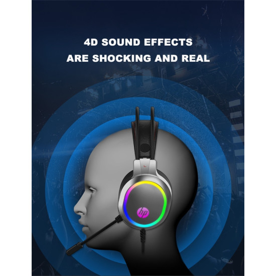 HP DHE-8012U Wired Stereo Gaming Headphone