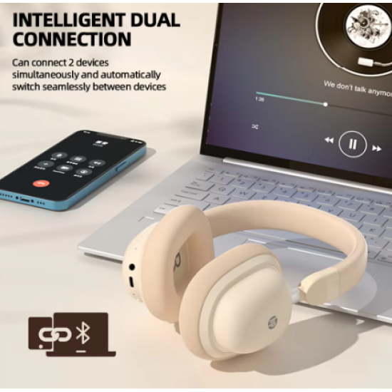 HP H231R Wireless Bluetooth Headphone (Milk Tea)