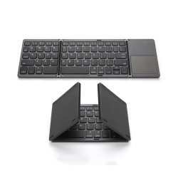 B033 Foldable Bluetooth Keyboard with Touchpad (Black)