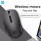 HP S1000 Plus Silent USB Wireless Mouse (Black)