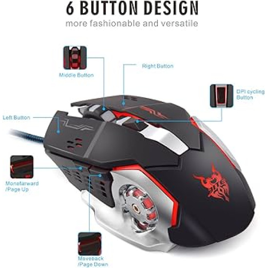 JITE JT-09 Wired USB Gaming Mouse 