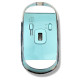 M9 Transparent Wireless USB + Bluetooth Rechargeable Mouse