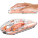 T5 Transparent Wireless USB + Bluetooth Rechargeable Mouse